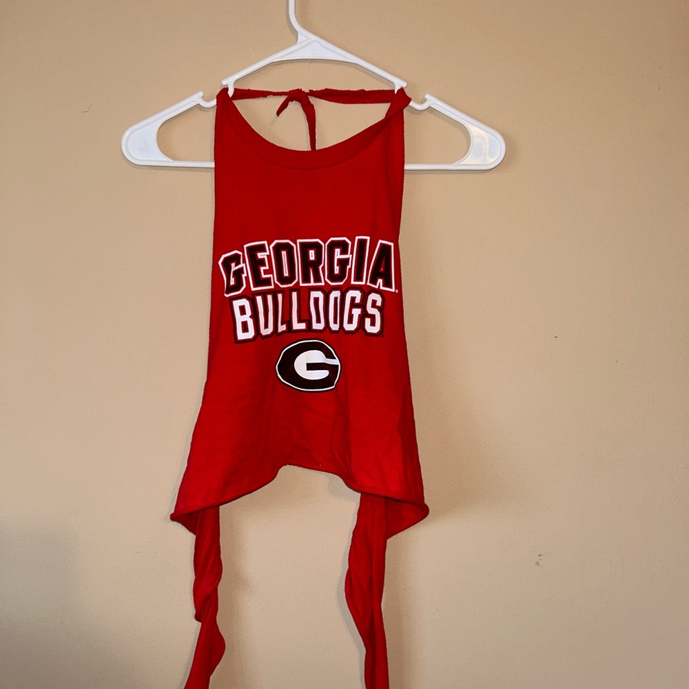 Homemade size small or medium Georgia bulldawgs game day shirt. UGA red game day